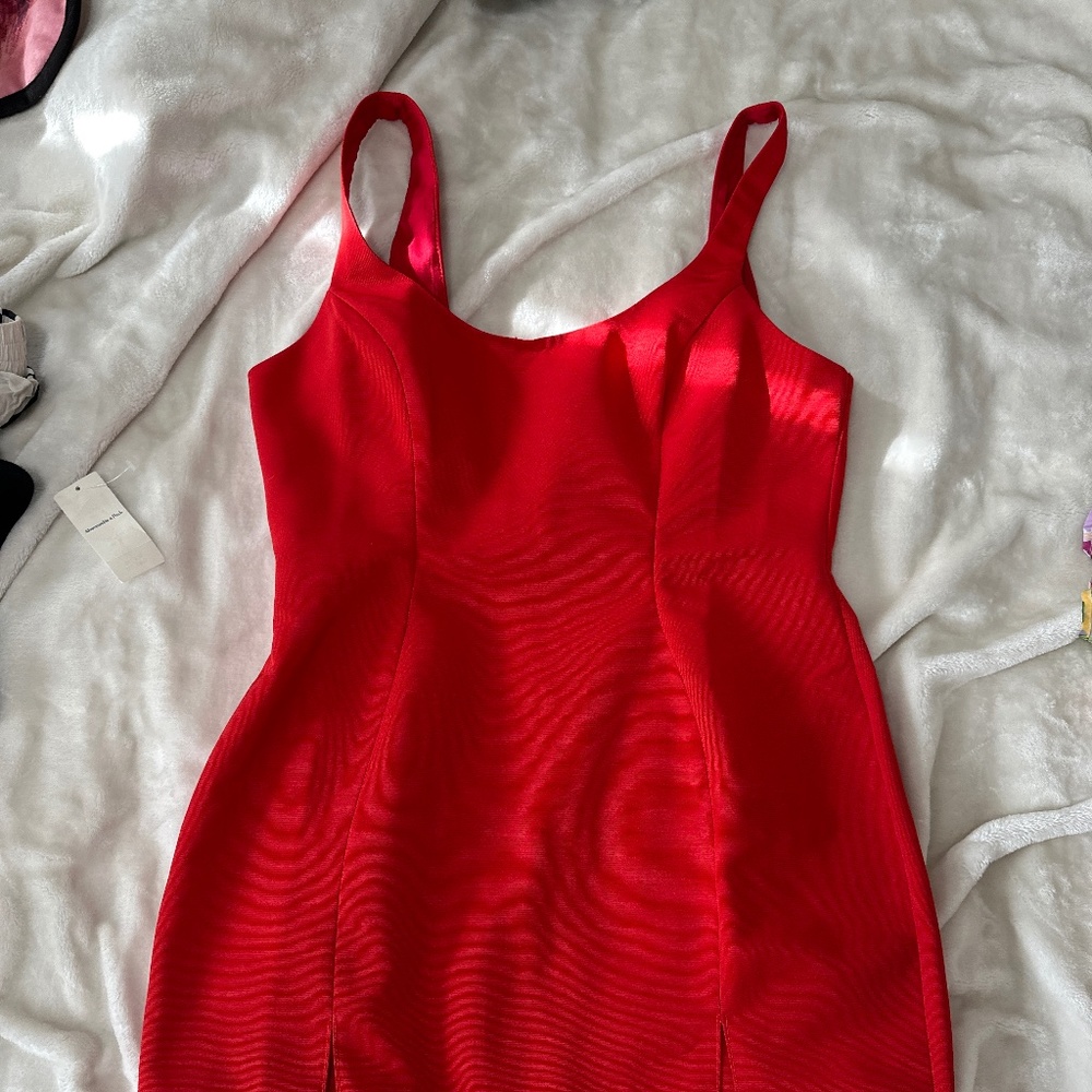 ASOS Red Bodycon Midi Dress